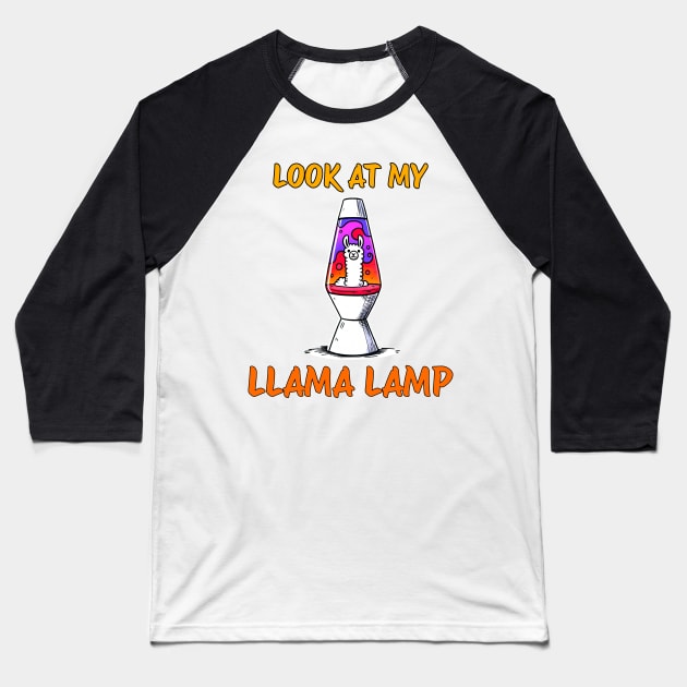 Look at my Llama Lamp Lava Lamp Design Baseball T-Shirt by DoodleDashDesigns